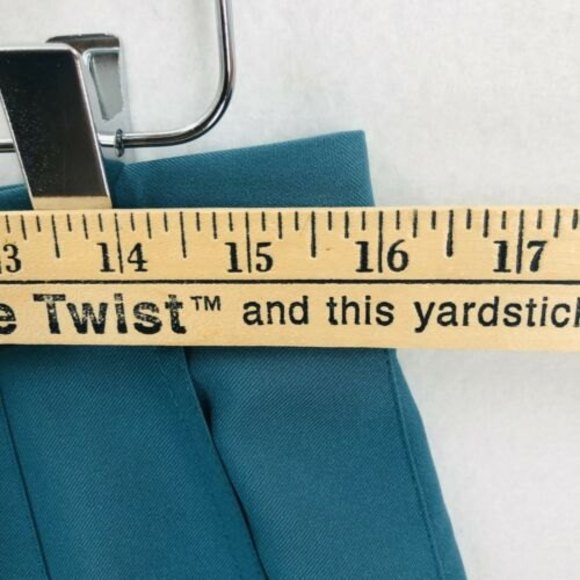 Vintage Jamie Sadock Sz 14 Pleated Mini Skirt Teal Tennis Athletic Studs Taiwan - Picture 6 of 9